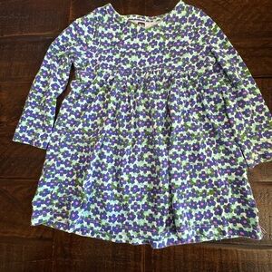 Tea Collection Purple and Green Floral Kids Dress